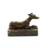 A bronze greyhound,