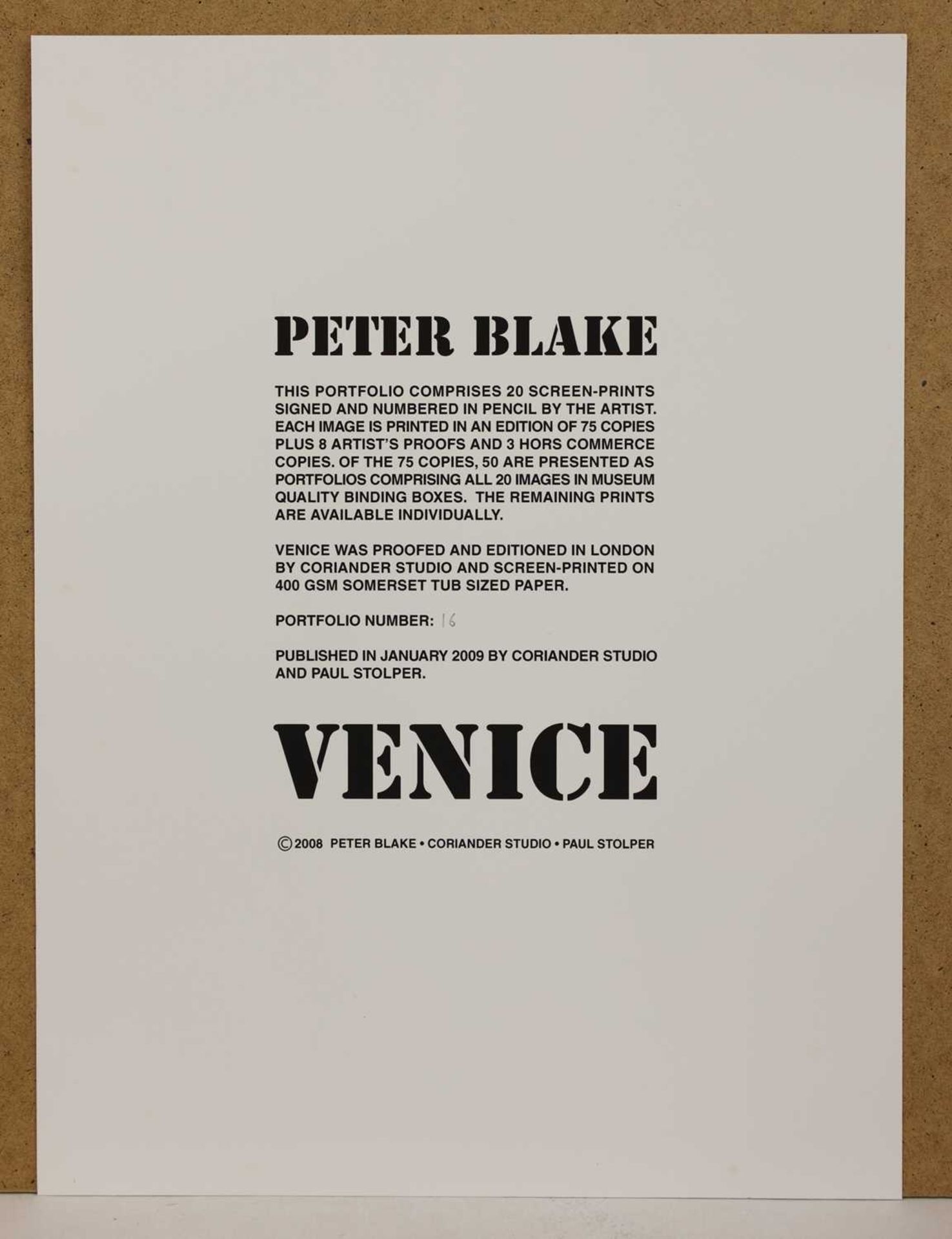 *Sir Peter Blake RA (b.1932) - Image 21 of 21