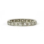 A diamond full eternity ring,