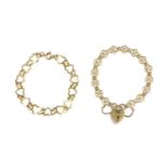 A 9ct gold bracelet,