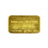 A 50g fine gold bar,