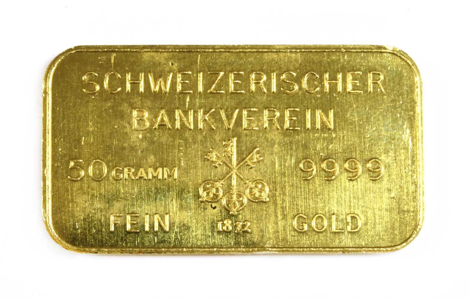 A 50g fine gold bar, - Bild 2 aus 2