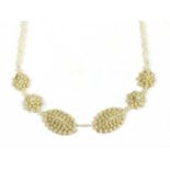 A seed pearl necklace,