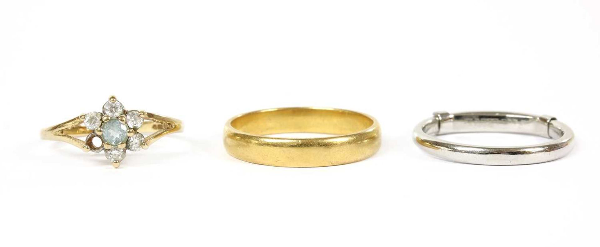 A 22ct gold wedding ring, by Charles Green & Sons,