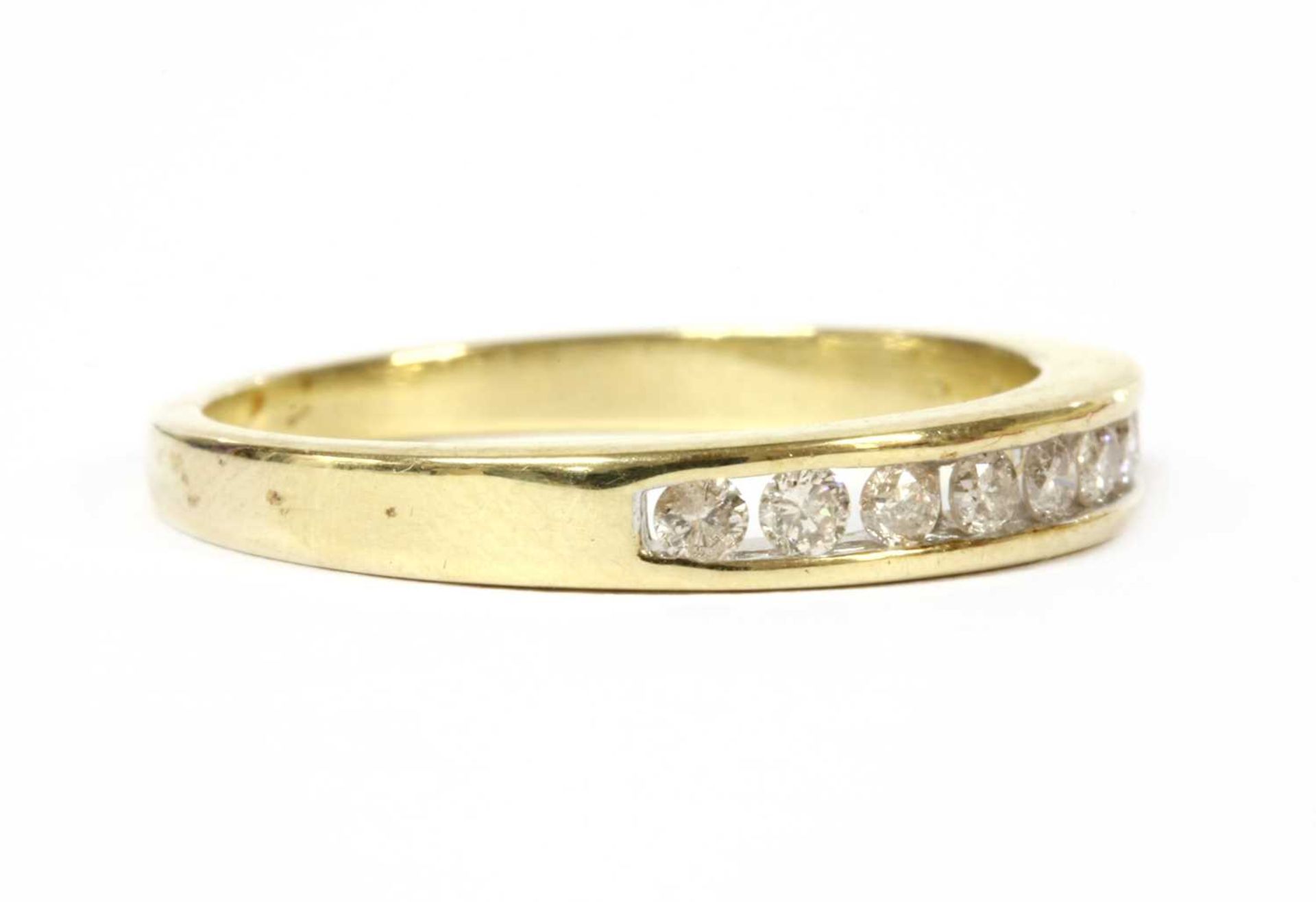 A gold diamond half eternity ring, - Bild 3 aus 3