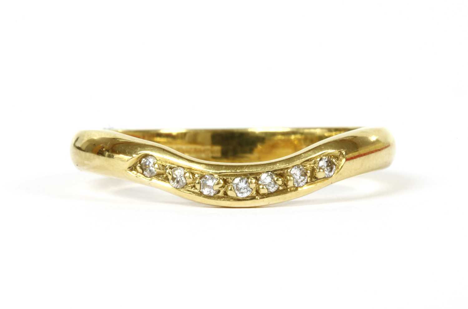 A 9ct white gold three stone diamond ring, - Image 4 of 6