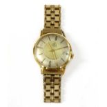 A gentlemen's gold Itraco 'Autodatic' automatic bracelet watch,