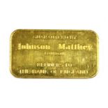 A 50g fine gold bar,