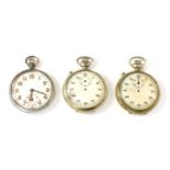 A Grana military top wind open-faced pocket watch,