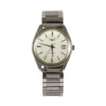 A gentlemen's stainless steel Longines automatic bracelet watch, c.1970,