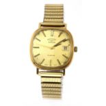 A gentlemen's 9ct gold Rotary automatic bracelet watch, c.1970,