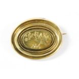 A Victorian gold brooch,