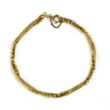 An Italian gold bracelet,