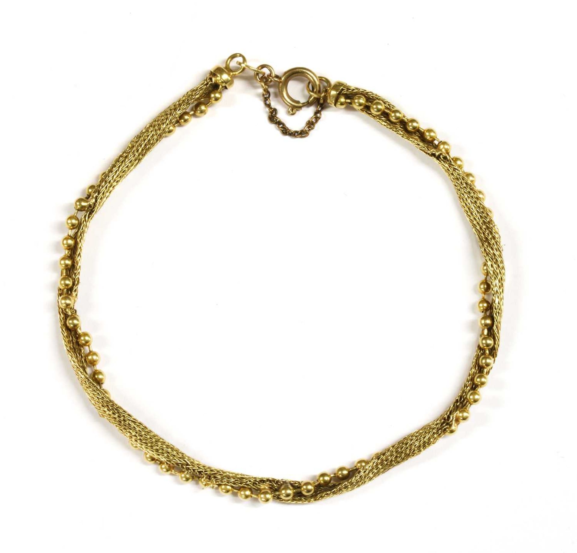 An Italian gold bracelet,