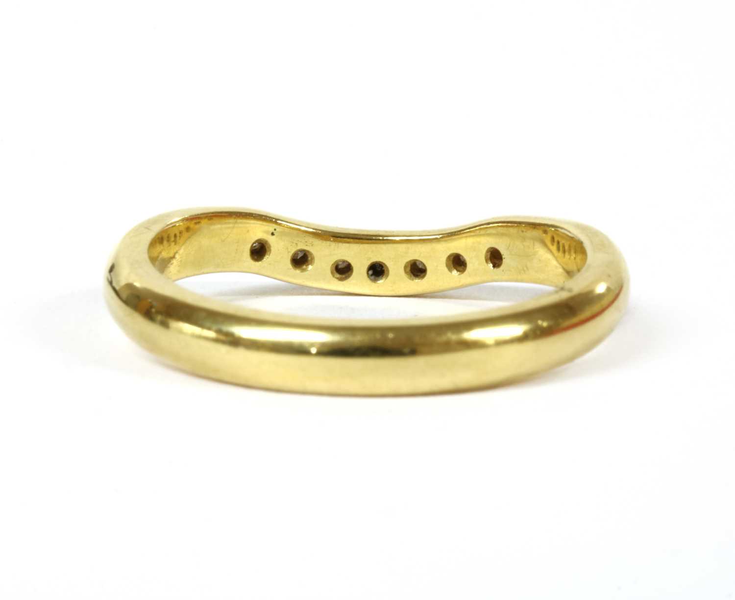 A 9ct white gold three stone diamond ring, - Image 5 of 6