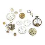 A quantity of watch parts and movements,