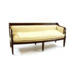 A Regency mahogany settee,