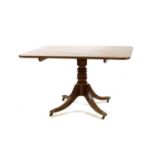 A George III mahogany tilt top breakfast table,