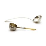 A George IV silver ladle,