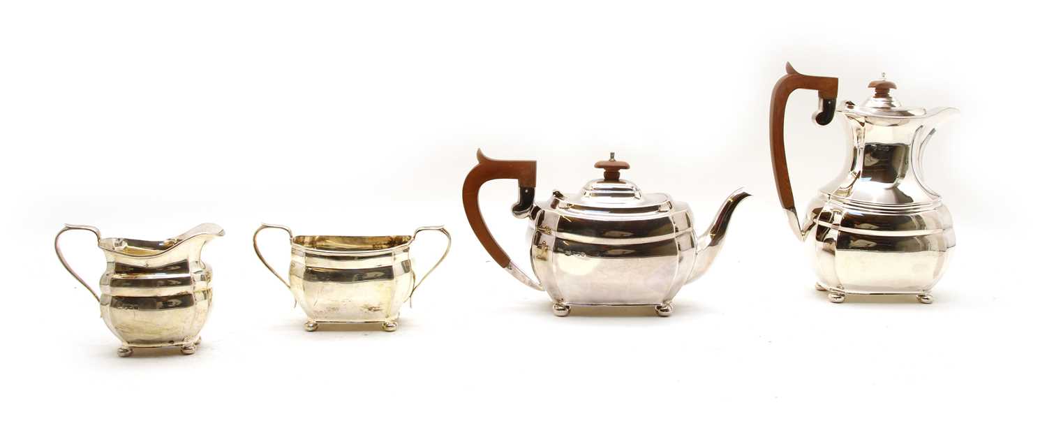 A four piece silver tea set, - Image 2 of 2