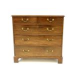 A George III mahogany chest of drawers