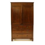 A 19th century mahogany hanging cupboard