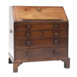 A George III mahogany bureau