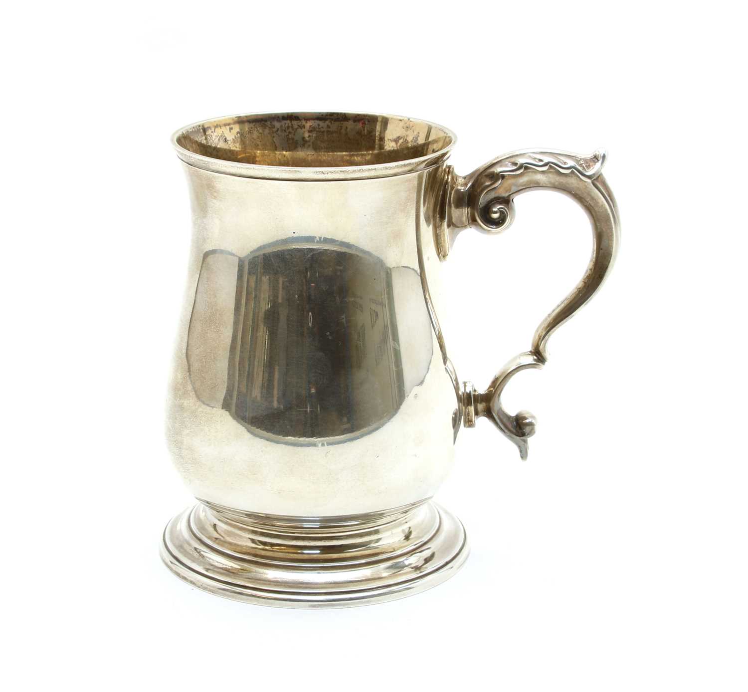 A silver tankard of folded baluster form, - Image 2 of 2