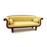 A mahogany settee,