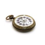 A 19th century 'Regulator' keyless wind pocket watch