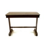An early Victorian mahogany rectangular centre table