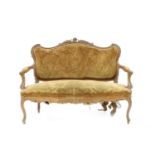 A 19th century French salon sofa,