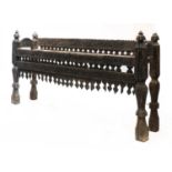 A large Indian hardwood sideboard/tray stand,