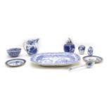 Blue and white pottery