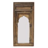 An Indian hardwood mirror,