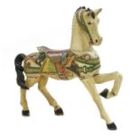 A carved and painted Indian carousel horse,