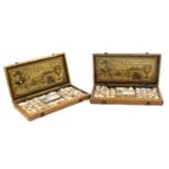 A pair of collector's chests