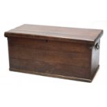 A large oak chest,