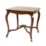 A rosewood center table,