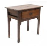 An oak side table,
