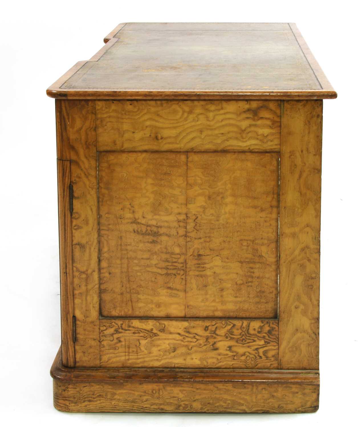 A Victorian pollard oak desk, - Image 2 of 5