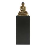 A large gilt-bronze Thai Buddha,