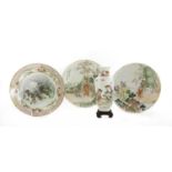 A Chinese famille rose plate,