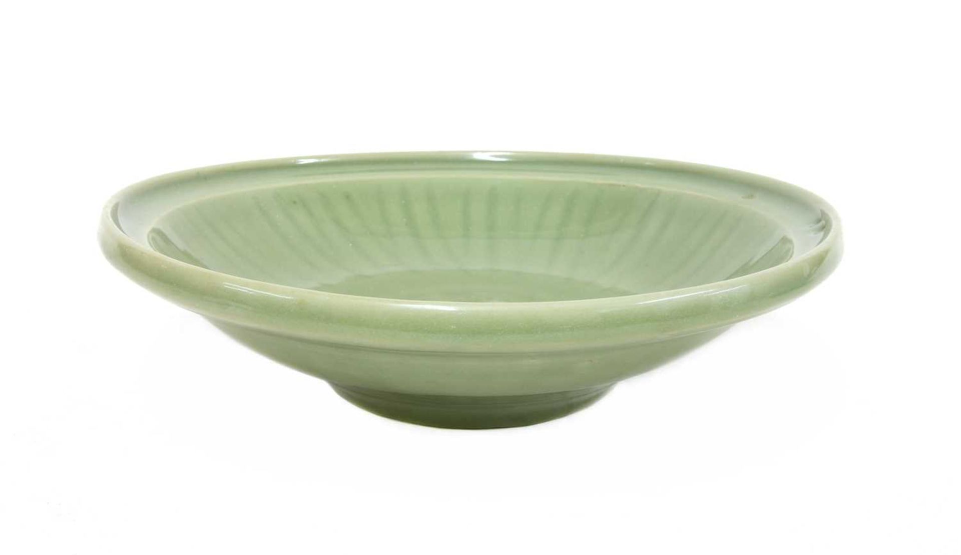 A Chinese Longquan celadon plate, - Image 2 of 3