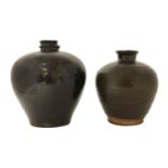 A Chinese stoneware jar,