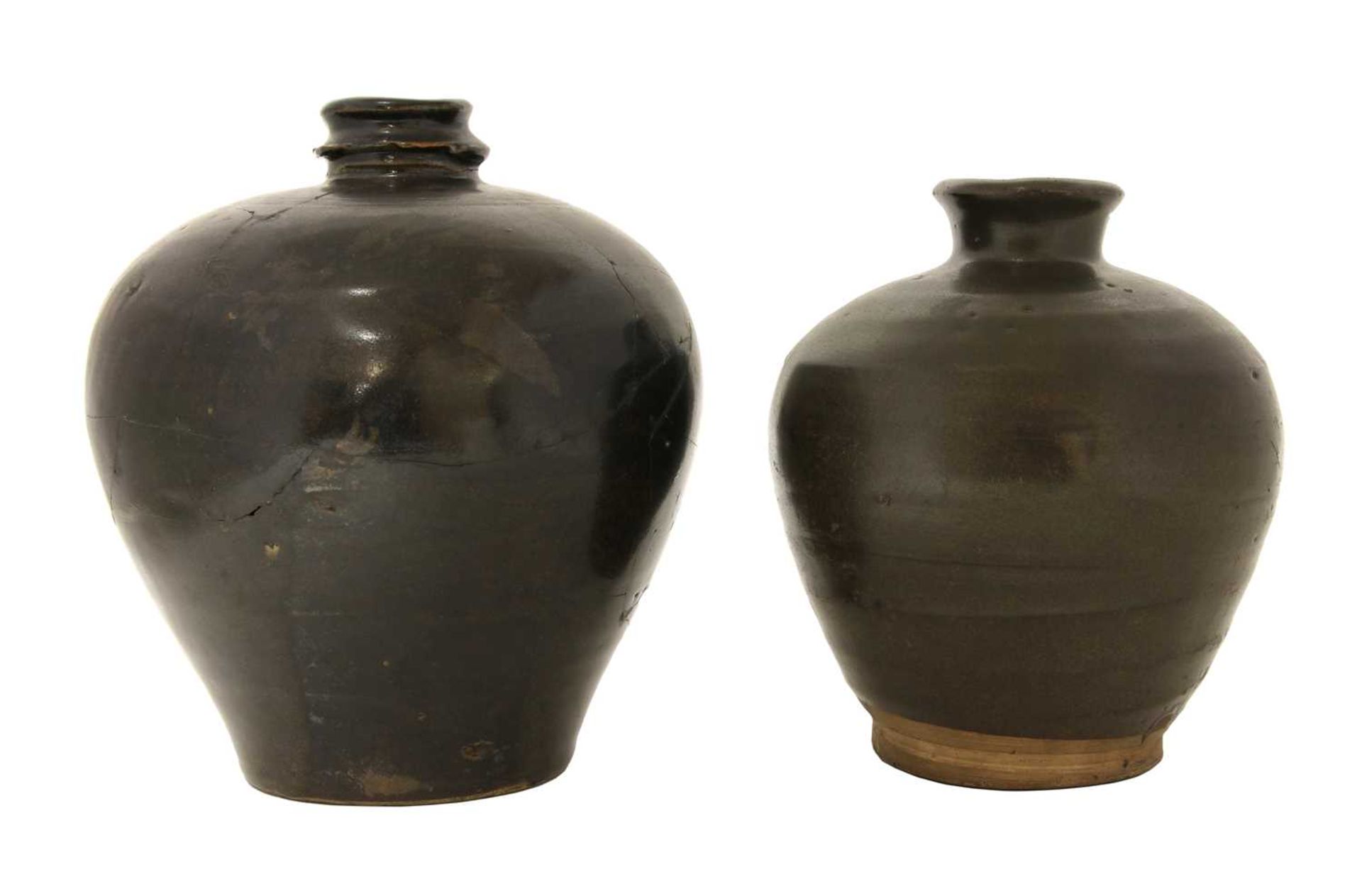 A Chinese stoneware jar,