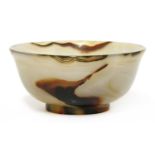 A Chinese agate bowl,
