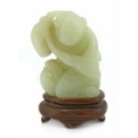 A Chinese jade carving,