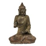 A Chinese wood Buddha,