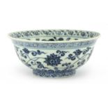 A Chinese blue and white bowl,